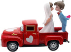 Alloy Retro Car Decors Antique Truck Model with Couple Figurines for Weddings Party Centerpieces and Home Shelf Display Couple Figurine Home Decors
