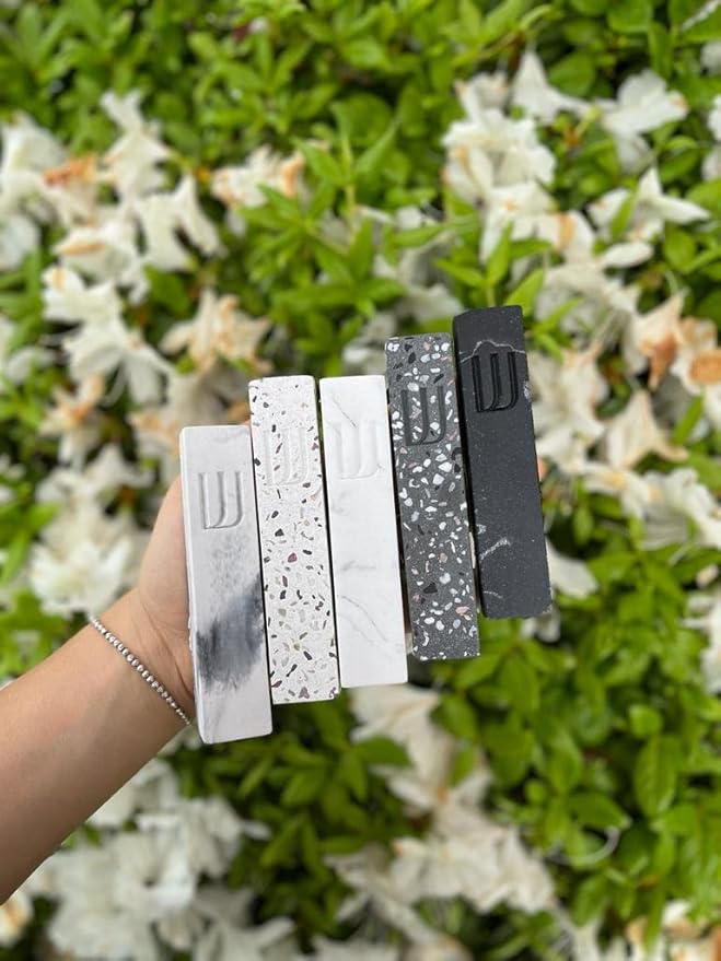 A&S Modern Stone Mezuzah Case Design, Mezuza Cover for Scroll Protection, Easy Peel and Stick Houswarming Gift and Home Blessing