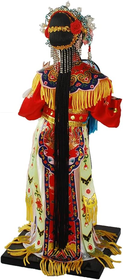 NW 12 Inch Chinese Traditional Handicraft Silk Figurine Collectible Chinese Ancient Character Ornaments for Home Decoration (1801)