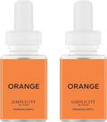 Pura & Simplicity Home Scent Refill - Smart Air Diffuser - Long-Lasting Luxury Fragrance per Refill - Home Essential - Clean & Safe Diffuser Fragrance - 2 Pack, Orange