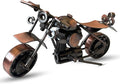 Metal Motorcycle Decor, Copper Cruiser Motorcycle Figurine,5.9”x3.5”Unique Iron Motorcycle Sculpture,Cool Home Office Desk Decor,Art Gift Vintage,Birthday Gift for Men Boyfriend Husband