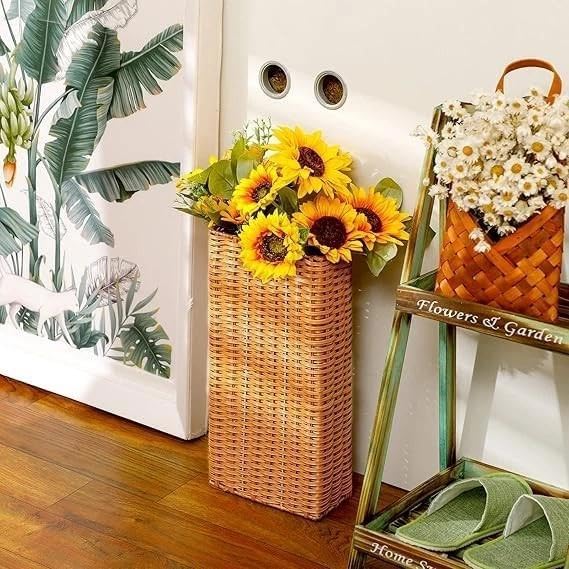 for Woven Umbrella Stand, entryway, Handmade, freestanding, Cane Stand