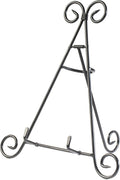 Huji Sturdy Iron Display Stand Holder For Home Kitchen Decoration Platters, Pictures, Frames and Books. (1, 12")