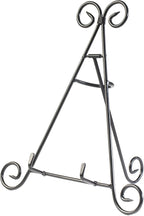 Huji Sturdy Iron Display Stand Holder For Home Kitchen Decoration Platters, Pictures, Frames and Books. (1, 12")