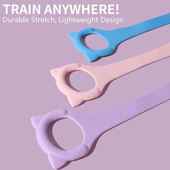 Figure 8 Fitness Resistance Band with Handles, Arm & Back Training Elastic Rope for Pure Barre Workout, Chest, Shoulder Stretching Exercise Equipment for Yoga, Pilates & Physical Therapy.