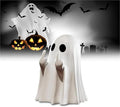 Halloween Decorations Ghost Figurine - 3 in Spooky & Cute Ghost Statue, Halloween Ghost Figurines for Home, Office, Desk Decor, Cute Ghost Decor Home Decor Indoor (Small)