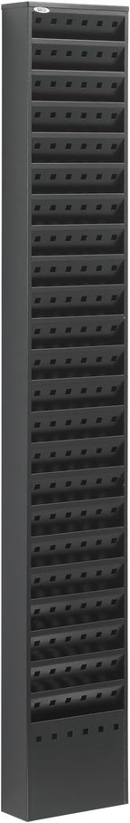 Safco, Steel Magazine Rack, 23 Pocket Wall Mounted Display for Home & Office, Durable Powder Coat Finish