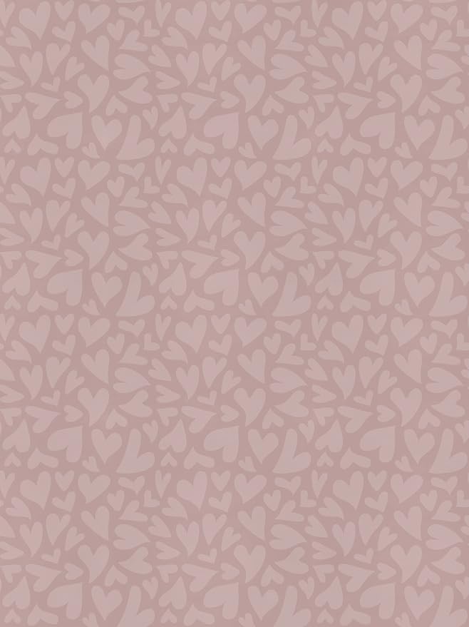 Teacher Created Resources Light Mauve Hearts Creative Class Fabric for Classroom Bulletin Boards, Pillows, Curtains, and Crafts