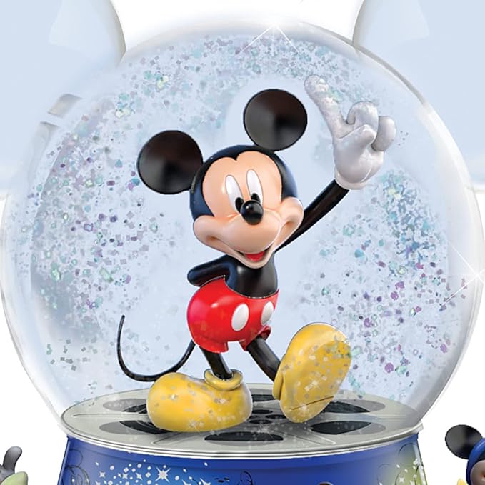 The Bradford Exchange Disney Mickey Mouse Rotating Glitter Globe