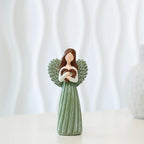 Remembrance Angel Figurines,Sympathy Gifts for Loss of Loved One,Grief Gifts for Women,Memorial Gifts to Hold Each One Safely in Your Heart,Hand-Painted Figurine.Life was a willow branch heart.