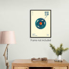 Podafu Japanese Wall Art - Retro Music Poster - Modern Ukiyo-e Decor for Bedroom & Living Room - 20x30in Unframed Canvas Art Print