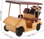 LIOOBO Wooden Vintage Car Model Antique Vehicle Sculpture for Home Decoration Unique Collectible Car Figurine Vintage Desk Accent and Idea