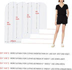 Garment Bags for Hanging Clothes (Set of 12) Suit Bags for Closet Storage, Plastic Waterproof Suit Cover Bag with Zipper for Coats, Jackets, Shirts 24'' x 40''