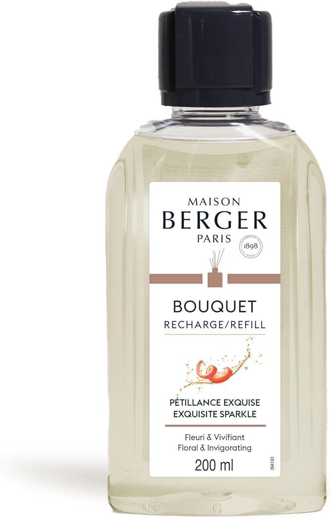 Maison Berger - Exquisite Sparkle - Air Freshener - Fragrance Refill for Reed Sticks and Ceramic Diffuser - 6.76 Fluid Ounces - 200 Milliliters