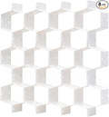 Honeycomb Drawer Divider Suitable for bedroom underwear Socks Cosmetic storage locker sorting 8-piece drawer organizer(White)