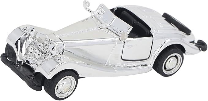 Vintage Car Model, 5.12 X 1.97inch Alloy Diecast Model Car, Collectible Cars with High Simulation Retro Details for Home Office Bar Shelf Display (Style 1)