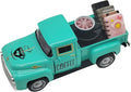 Coffee Bar Decor Vintage Mini Metal Truck Decor with Book Accessories for Coffee Station, Farmhouse Tiered Tray Tabletop Decorations for Home Kitchen, Office, Cafe