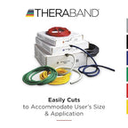 THERABAND Resistance Tubing with Soft Handles, Yellow, Light Level, 48" Latex Stretch Resistance Bands for Exercise, Professional Workout Bands for Upper & Lower Body, Color-Coded Levels