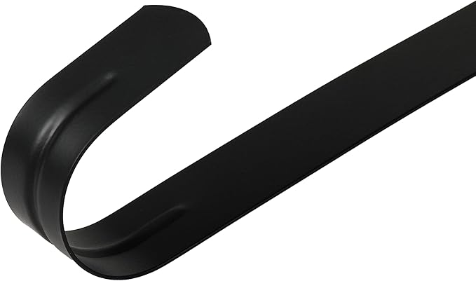 Wreath Hanger for Front Door, Slim Over The Door Hook, Easy to Use and Reusable Holiday Wreath Holder for Christmas, Thanksgiving, Halloween and Daily Décor (12" Black, 2)