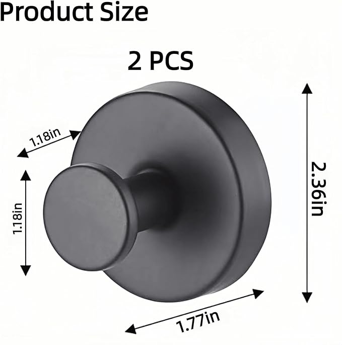 Suction Cup Wreath Hanger, 15 Lbs Heavy Duty Hooks for Christmas Holiday Decor, 2-Pack Black Wreath Holder with Strong Adhesion, No Drill Installation for Windows Glass Surfaces