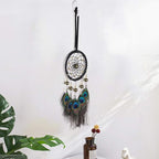 Dream Catchers for Cars Rear View Mirror, Small Feather Dream Catcher Wall Hanging Car Deco Car Charm Ornament (3.1Brown)
