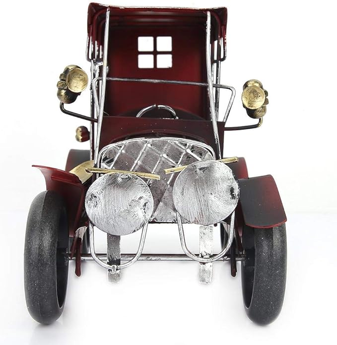 Old Vintage Car Model, Antique Car Miniature Arts Craft for Home Office Desk Shelf Decoration Gift Idea