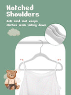 HOUSE DAY 11 Inch Velvet Baby Hangers 50 Pack Grey, Premium Kids Hangers for Children, Infant & Toddler Clothes, Durable Non Slip Small Baby Felt Hanger for Closet, Ideal for Everyday Use