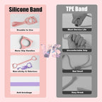 Figure 8 Resistance Bands, 8-Shaped Exercise Band for Women Arms Shoulder Back Legs Stretching Pilates Yoga