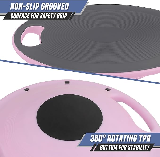 Wobble Balance Board with 15.5" No-Skid Surface for Core Trainer Physical Therapy, Home Office Exercise Balance Board for Woman & Man