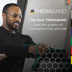 THERABAND Professional Resistance Band, Yellow Level 1 Light, 5 ft Exercise Band for Physical Therapy, Strength Training, Upper and Lower Body Workouts, Yoga and Pilates