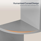 HOOBRO Corner Shelf Wall-Mounted, Set of 2 Floating Corner Shelves for Wall, 5-Tier Bookshelves for Wall Decor in Living Room, Bedroom, Home Office, Dove Gray GY26BJP201