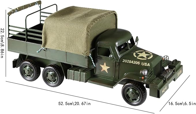 Metal Classic Truck Car Model - Retro Truck Model Vehicle Model Decorative Collectible for Home Office Decor