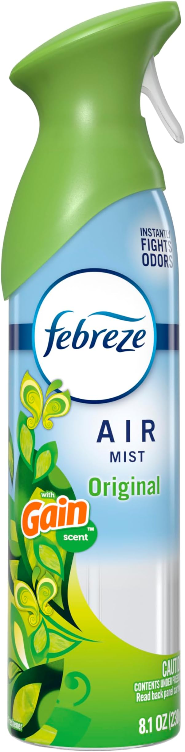 Febreze Air Mist, Air Freshener Spray, Odor Fighting Room Spray, Deodorizer for Home Bathroom Kitchen Office Apartment Dorm Room Classroom, Gain Original Scent, 8.1oz (Pack of 6)