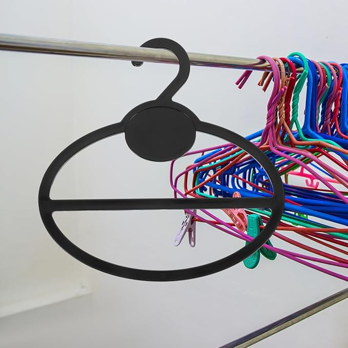 VOSAREA 10pcs Scarf Organizer Rack Multi-Functional Hanger for Ties Belts and Shawls Space-Saving Design for Closet Storage Practical Accessory Holder