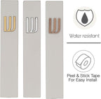 A&S Mezuzot Modern Concrete Mezuzah Case with Scroll, Easy Peel and Stick Mezuza (Grey+ Wood Shin, 9 Inches)
