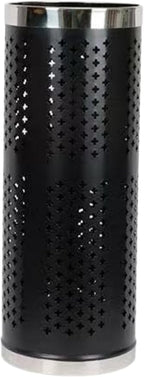 Stainless Steel Umbrella Stand Umbrella Storage Bin Space-Saving Perforated for Home Office Entryways Hotels (C)
