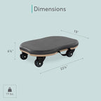 Balanced Body Orbit Roller Balance Board, Pilates Rolling Exercise Equipment for Floor Work, Core Exercise Machine, Abdominal Exercise Roller, Ab-Roller Workout Equipment for Home Gym or Studio Use