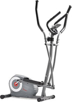 Sunny Health & Fitness Upright Elliptical Machine, Full Body Cardio Exercise with Adjustable Resistance, Arm and Leg Workout Machine, SunnyFit App via Bluetooth Optional Electro-Magnetic Resistance
