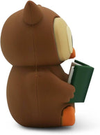 Little Readers – Cute Figurines for Bookshelves, Desks, Terrariums & Home Decor – Book-Loving Animal Statues - Owl