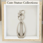 Trycooling Kissing Lovers Statue Abstract Sculpture Resin Statues for Home Decor Modern Home Office Desktop Shelf Bookshelf Decor (Sandstone, Small)