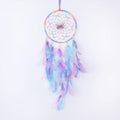 Pretty Jolly Dreamy Girls Butterfly Dream Catcher Wall Decor Fairy Colored Feathers Baby Dreamcatcher Handmade Home Décor Wall Hanging for Nursery Bedroom Girls Birthday Gift