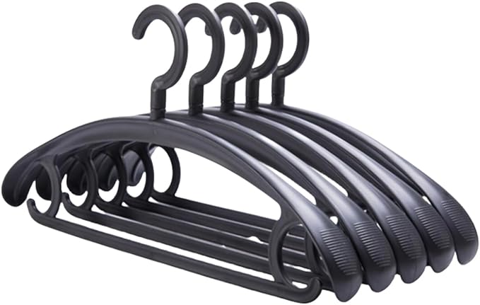 10 Pack Heavy Duty Coat Hangers 25lb Load Capacity Swivel Suit Clothes Hanger Wide Shoulder Jacket Hangers Thick Large Non Slip Oversize Hanger Black
