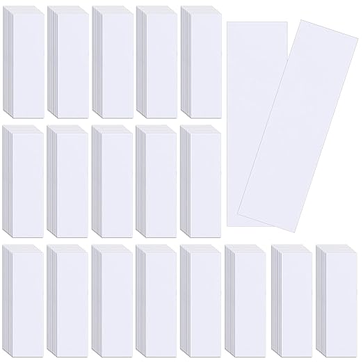 Landhoow 400 Pcs Perfume Essential Oils Tester White Test Strips Testing Perfume Paper Strips Testers Strips for Essential Oil Scent Fragrance Widened 3.94 x 1.18 Inches