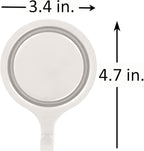 Haute Decor Attract Pinch-Free Magnetic Wreath Hanger (White) - 1 Pack - for Metal Doors and Surfaces