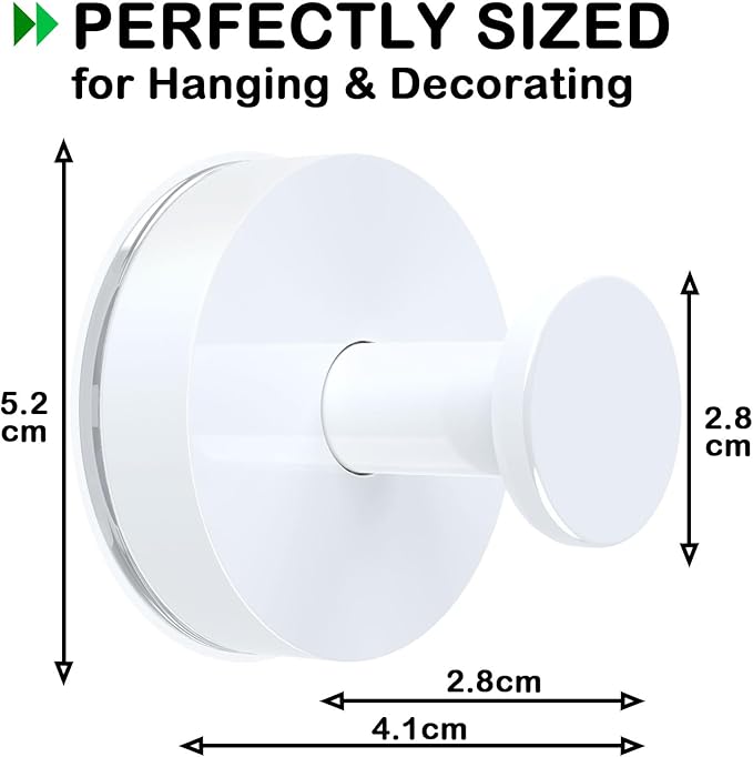 White Garland Hanger, 22LB Strong Wreath Hangers for Front Door Easter Christmas Decorations Welcome Sign, Suction Cup Hooks for Wreaths on Glass Window Over The Door, Removable Wreath Door Hanger
