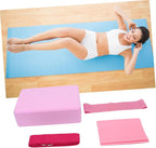 Yoga Tool Kit Yoga Block Latex Pull Towel Stretch Band Resistance Ring Carrying Strap for Home Exercise