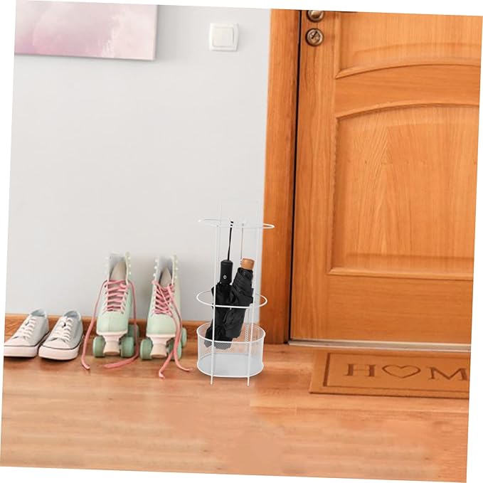 Freestanding Metal Umbrella Stand Removable Water Tray Large Umbrella Holder for Entryway Home and Office Use