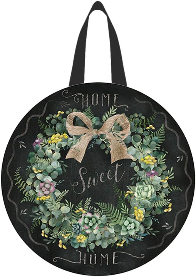Briarwood Lane Home Sweet Home Wreath Wood Door Hanger