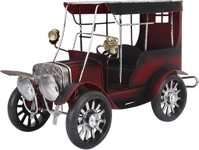 Oumefar Classic Car Model,Metal Antique Vintage Car Model Old Vintage Car Model Ornament for Car Arts Craft Collections Home Desktop Decoration Great Birthday Gift