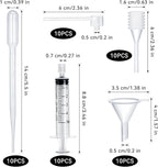 50pcs Perfume Refill Tool Kit,Plastic Perfume Dispenser Transfer Tools,Travel Refill Tool Set for Liquid Cologne Fragrance Sample Essential Oils (Clear, 5ml/50pcs)